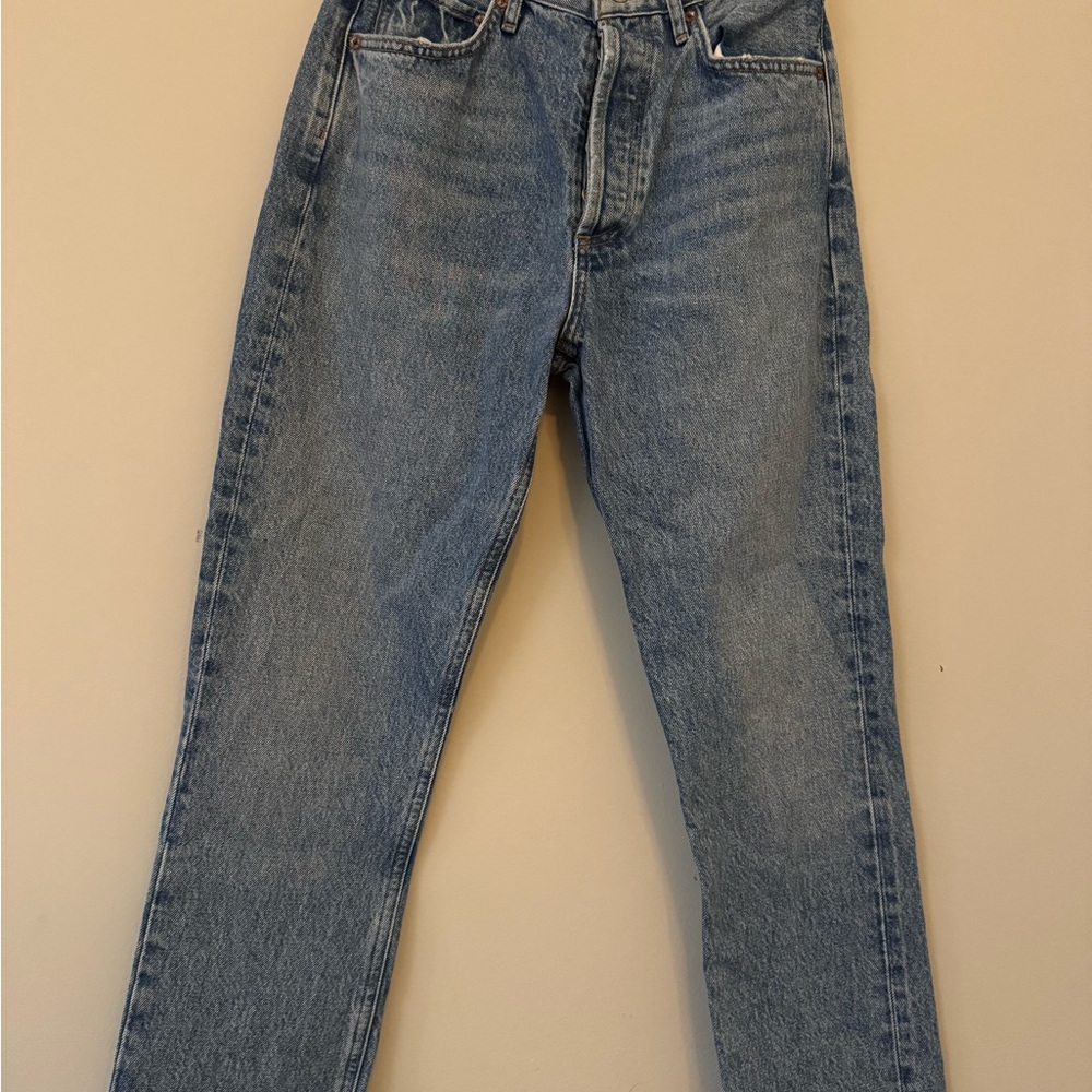 Agolde High Rise Light Blue Women's Jeans
